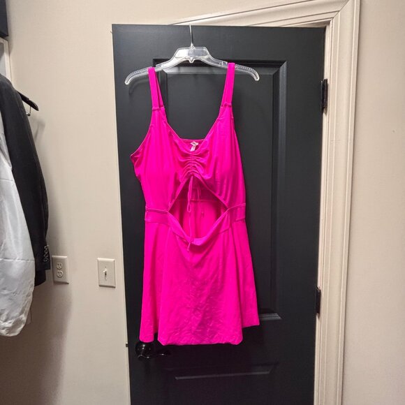 YONIQUE Swimsuit Swimdress Hot Pink 22W - Picture 5 of 5